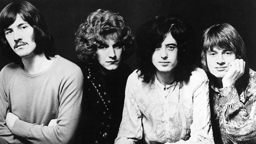 «Led Zeppelin» в 1968 году : Джон Бонэм, Роберт Плант, Джимми Пейдж, Джон Пол Джонс. Фото: Getty Images.